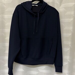 DSG Navy Ribbed Pullover Hoodie